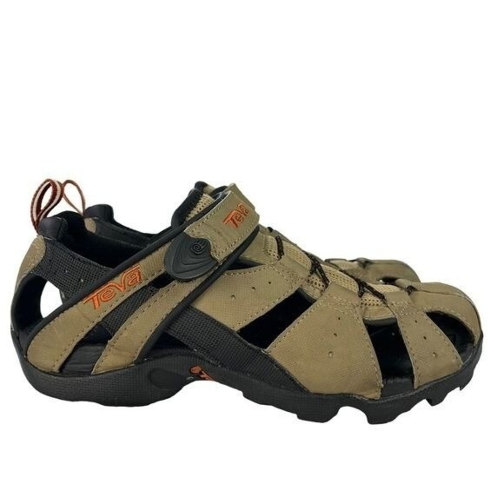 Teva Closed Toe Hiking Sandals Leather Trail Outdoor Sport Y2K Minimalist Mens 8